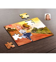 BK Gift Kişiye Özel Kadın Karikatürlü Ahşap Puzzle-101
