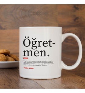 Lügatçe Öğretmen İsme Özel Kupa