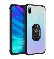Microsonic Huawei P Smart 2019 Kılıf Grande Clear Ring Holder Siyah