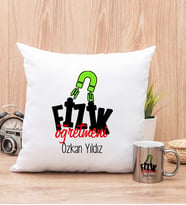 Fizik Öğretmeni Yastık ve Silver Kupa Bardak