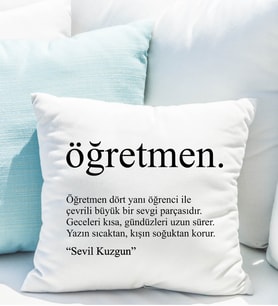 Öğretmen Yastığı Kişiye Özel