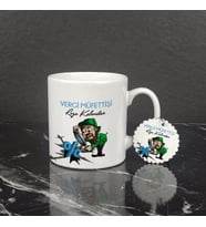 Vergi Müfettişi Kupa Bardak ve Anahtarlık Set