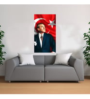 Atatürk Temalı Kanvas Tablo