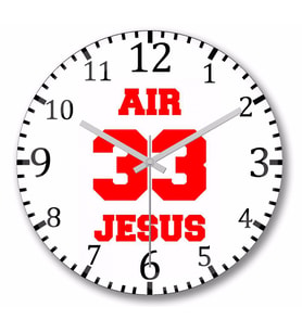Air Jesus   Duvar  Saati Bombeli Gercek Cam