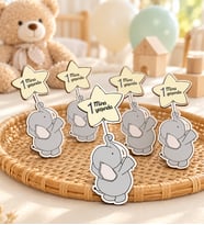 Kişiye Özel Hoşgeldin Bebek Ahşap Magnet Doğum Günü