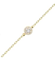Swarovski Taşlı Altın Bileklik