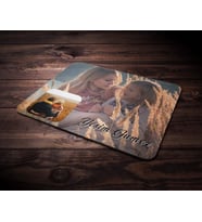 Kişiye Özel İki Fotoğraf & İsim Temalı Mouse Pad (Renksiz)