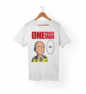 One-Punch Man Beyaz Tişört