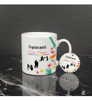 Ergoterapist Kupa Bardak ve Anahtarlık Set