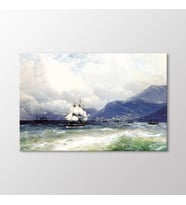 Arty Tablo Trabzon Açıklarında Türk ve Rus Gemileri, 1888 Tablo (Karışık)