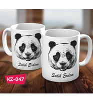 Kişiye Özel İsimli Panda Hediye Kupa Bardak