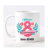 8 Mart Dünya Kadınlar Gününe Özel Kupa (Beyaz)