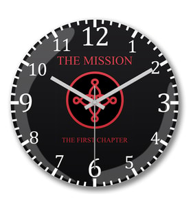 Mission5 Duvar Saati Bombeli Gercek Cam