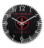Mission5 Duvar Saati Bombeli Gercek Cam