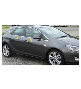 Opel Astra J Krom Cam Çıtası 6 prç. 2010-2015 P.Çelik (HB)
