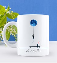 BK Gift Kişiye Özel Love Tasarımlı Beyaz Kupa Bardak