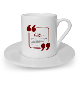BK Gift Kişiye Özel Dayı Türk Kahvesi Fincanı  3
