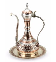 Lüx Hürrem İşlemeli Bakır İbrik