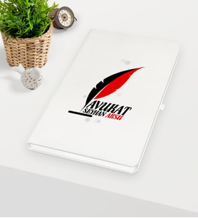 BK Gift Kişiye Özel Avukat Temalı Beyaz Defter - 8