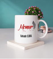 Memur Kupa Bardak ve Taş Bardak Altlığı Seti