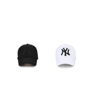 Ny New York 2'li Unisex Set Şapka [siyah-beyaz] (Siyah - Beyaz)