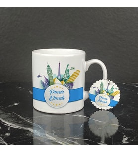 Turizmci Kupa Bardak ve Anahtarlık Set 001
