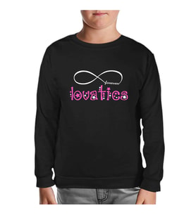 Demi Lovato - Lovatics Siyah Çocuk Sweatshirt