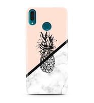 Ananas Tasarım Süper Şeffaf Silikon Telefon Kılıfı Huawei Y9 (2019)