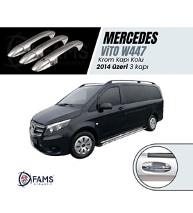 Mercedes  Vito W447 Krom Kapı Kolu 3 kapı 2014 Üzeri P. Çelik