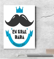 BK Gift Kişiye Özel Babalar Günü Temalı Kanvas Tablo  50x70cm 15659