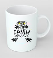 Canım Annem Anneler günü için Kupa Bardak Kişiye Özel Hediye KAN3