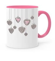 BK Gift Kişiye Özel Sevgililer Günü Temalı Pembe Kupa Bardak  44