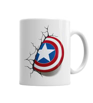 Captain America Shield  Kupa Bardak Porselen