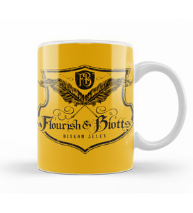 Harry Potter Flourish And Blotts Kupa Bardak Porselen