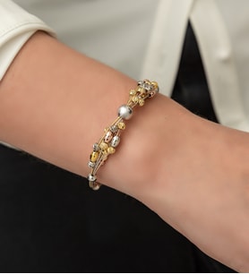 Papatya Silver Dorica Toplu Renkli Fantezi 925 Ayar Gümüş Bileklik