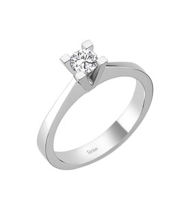 Sirius E Renk 0,29 Karat Pırlanta Tektaş Yüzük 0723R0083