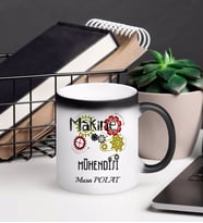 Makine Mühendisi Kupa Bardağı Sihirli (Beyaz)