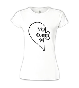 You Complete - Comp Beyaz Bayan Tshirt