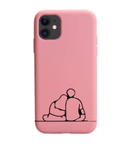 Iphone 11 Çizgi Tasarımlı Pudra Lansman Telefon Kılıfı