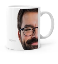 BK Gift Kişiye Özel Face Mug Beyaz Kupa Bardak  3