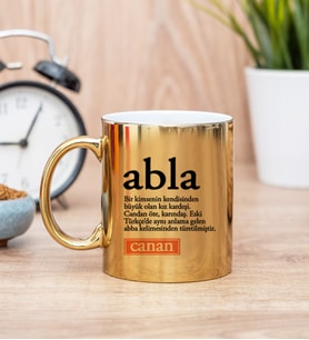 Abla Kelime Anlamı Gold Kupa Bardak