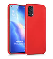 Microsonic Matte Silicone Oppo Reno 5 Pro 5G Kılıf Kırmızı