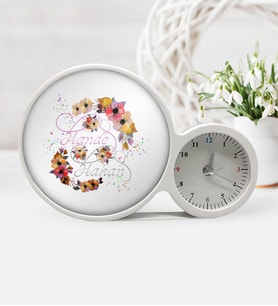 BK Gift Kişiye Özel Sevgililer Günü Saatli Sihirli Led Ayna Çerçeve  9