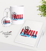 BK Gift Kişiye Özel İngilizce Öğretmeni Kupa Anahtarlık Beyaz Defter Kalem Hediye Seti-11 (Model 1)
