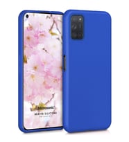 Microsonic Matte Silicone Oppo A72 Kılıf Mavi