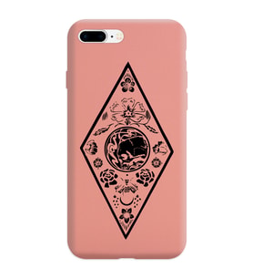 Iphone 8 Plus Çizgi Tasarımlı Pudra Lansman Telefon Kılıfı