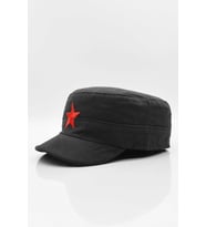 Erkek Castro Şapka Yıldızlı Fidel Castro Kep-Siyah