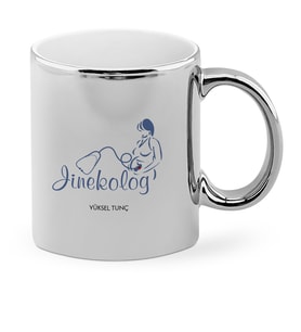 BK Gift Kişiye Özel Mesleki Jinekolog Krom Kupa Bardak  1