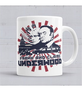 House Of Cards Frank And Claire Kupa Bardak Porselen