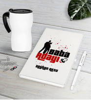 BK Gift Kişiye Özel Baba Adayı Beyaz Defter Kalem Termos Mug Seti-1 (Model 1)